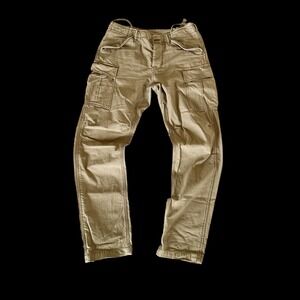Buck Mason Cargo Pants Mens 30x30 Khaki Olive Green Stone Twill Distressed
